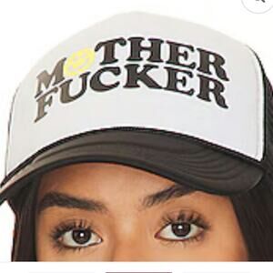 MOTHER The 10-4 Trucker Hat in Smile F*ker New